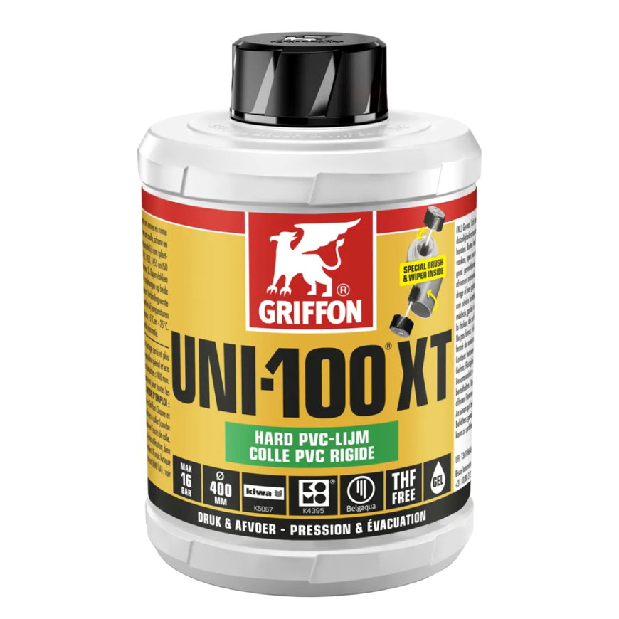 Griffon Hart-PVC-Kleber, Uni-100 XT, Dose à 1000 ml 