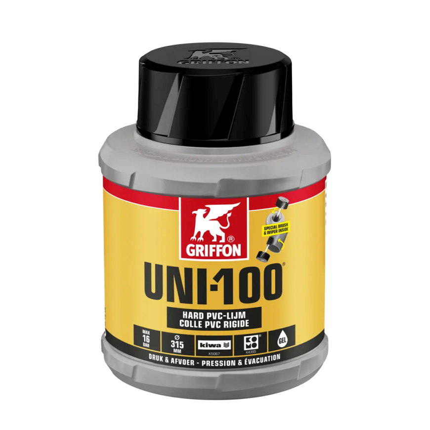 Griffon Hart-PVC-Kleber, Uni-100, Dose à 250 ml 