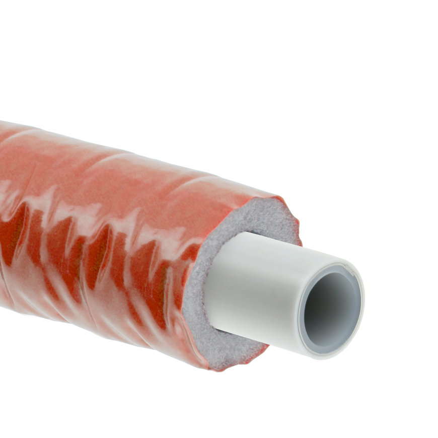 Bonfix Alu-pers meerlagenbuis, iso 6 mm, rood, Kiwa, 16 x 2 mm, l = 50 m 