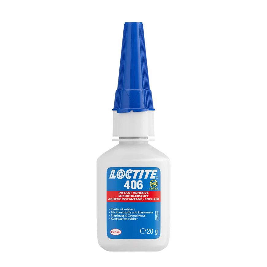 Loctite 406 Ca Adhesive, snellijm, flacon à 20 gram