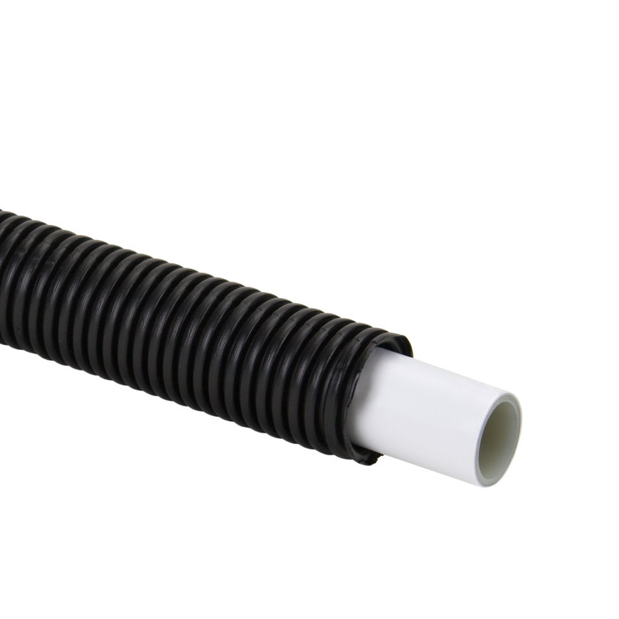 TECElogo AKB buis, PE-RT/AI/PE-RT, 16 mm, in mantel, l = 75 m, zwart 