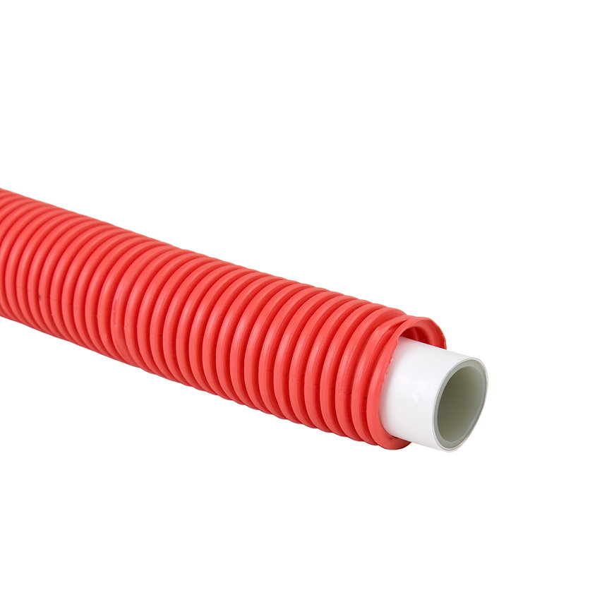 TECElogo AKB buis, PE-RT/AI/PE-RT, 16 mm, in mantel, l = 75 m, rood 