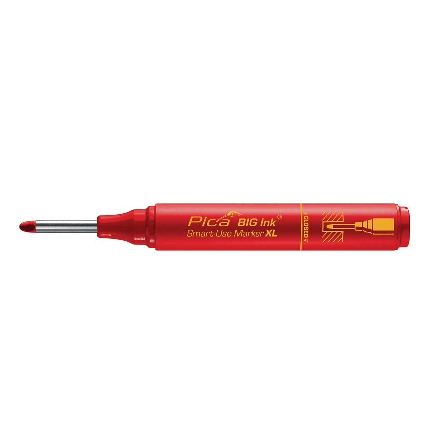 Ink Rood Pica permanentmarker | rood, ronde punt 2 - 4 mm | Wildkamp.nl