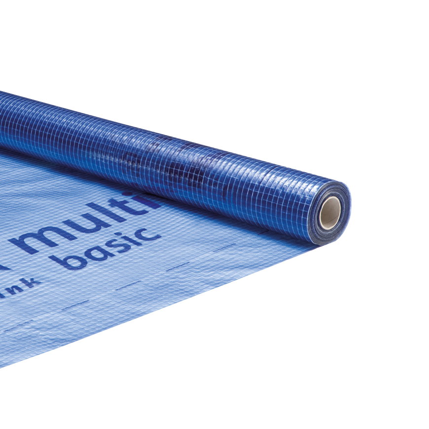 Ubbink waterkerende damp-open folie, MultiVap Basic, gewapend, b = 2,75 m, l = 50 m 