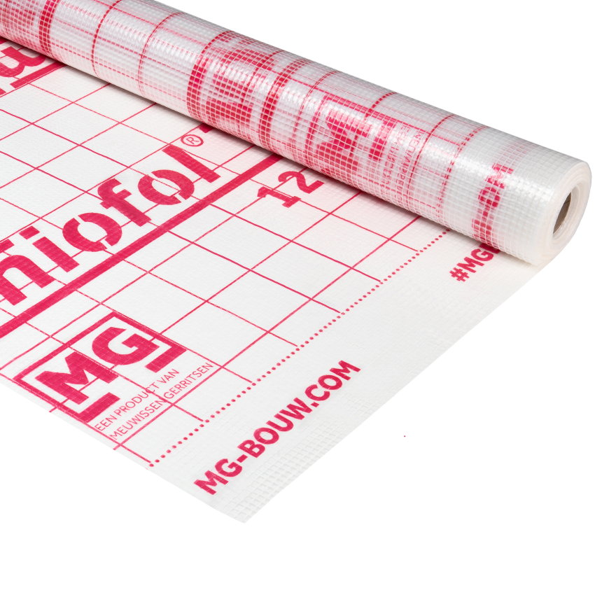 Miofol waterdichte gewapende dampremmende folie, type 125S, 1,50 x 25 m 
