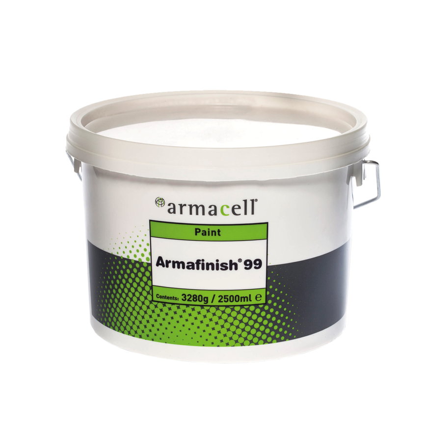 Armacell Armafinish verf, type 99, coating voor Armaflex, emmer 2,5 l, wit (RAL 9001) 