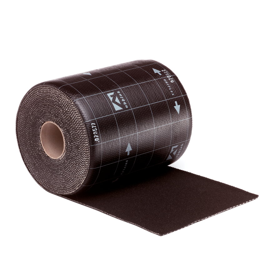 Ubbink Ubiflex loodvervanger, type Standaard, zwart, b = 20 cm, l = 12 m 