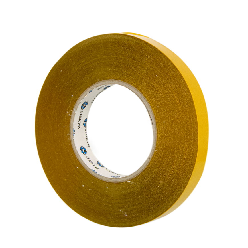 Stokvis pvc dubbelzijdige tape, type S3425 WH, b = 19 mm, l = 50 m, wit 