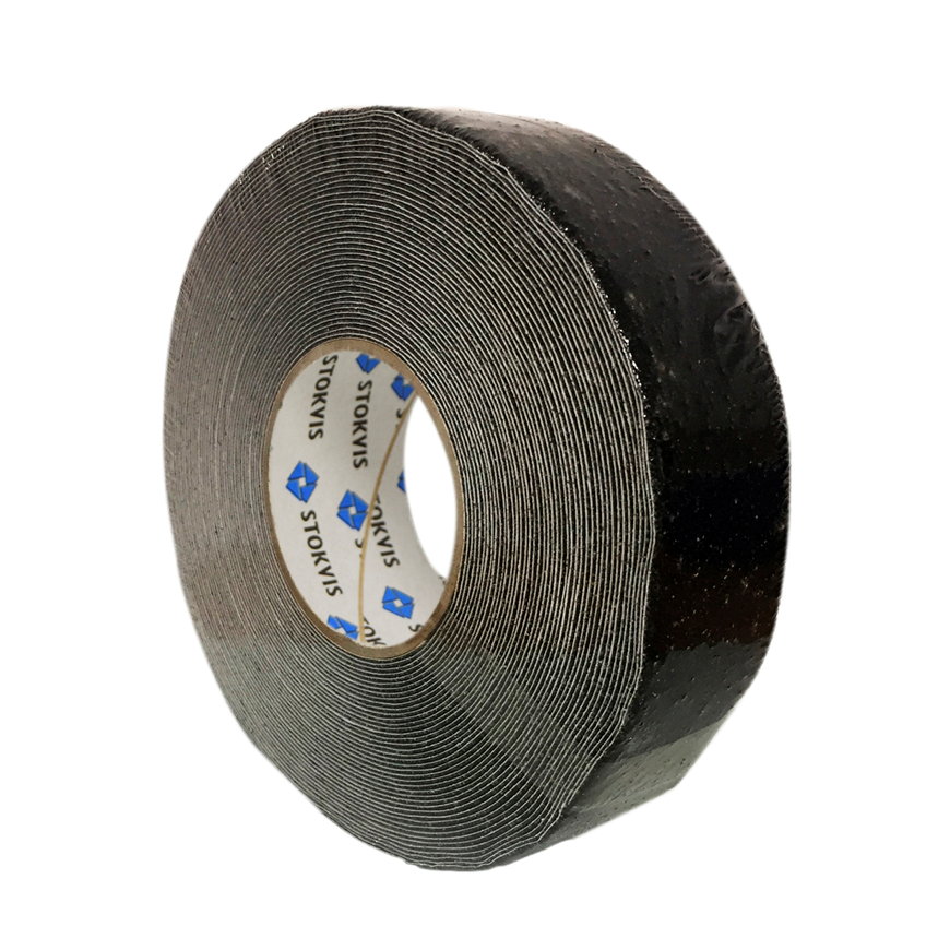 Stokvis Antirutschband, Typ EA-14-010 ZW, schwarz, b = 50 mm, l = 18 m 