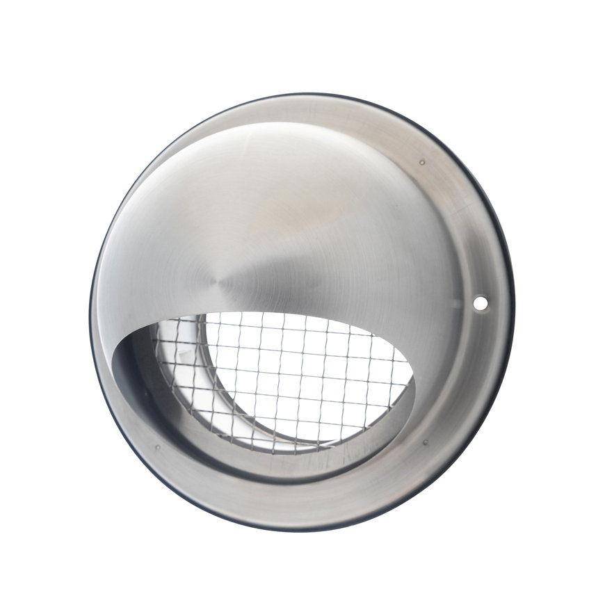 DEC bolrooster met grofmazig gaas, type D579L, rvs 304, 100 mm 