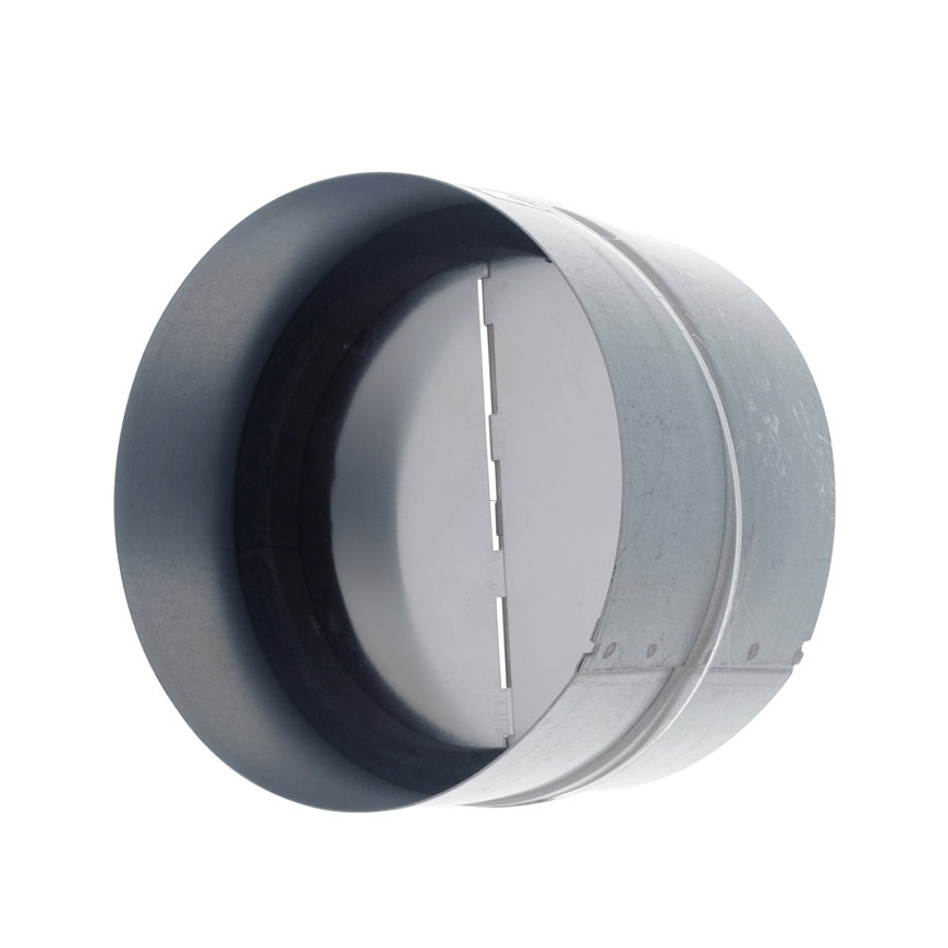 DEC buisverbinder met terugslagklep, type BDS, voor keukenventilatie, staal, 2x spie, &Oslash; 100 mm 