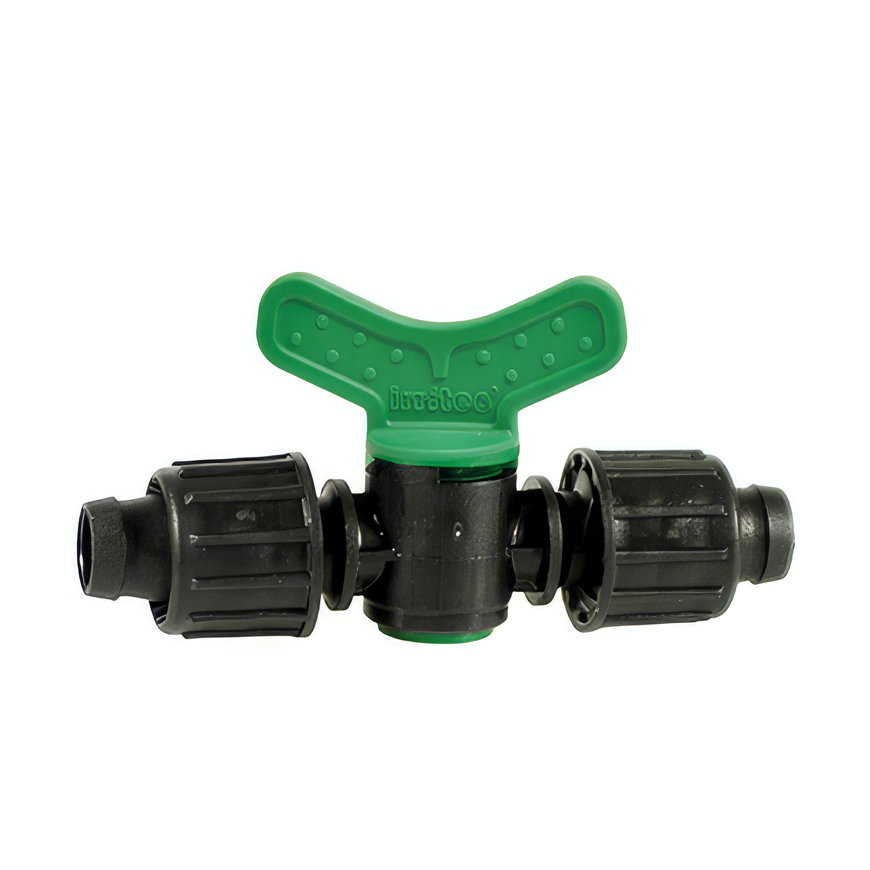 Irritec afsluiter, driptape x driptape, 16 mm 