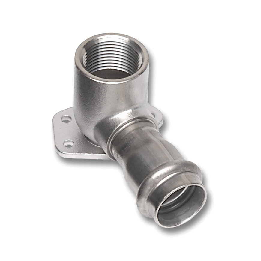 Sanha NiroSan Wandscheibe, Edelstahl 316L, IG x PV, &frac12;" x 15 mm 