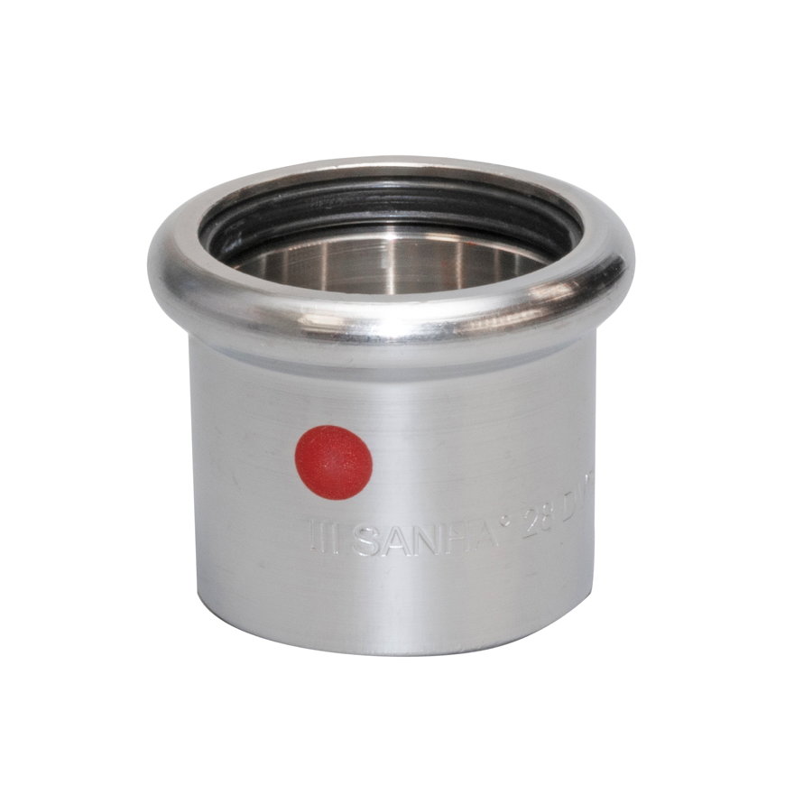 Sanha eindkap, type Therm, staal, pers, epdm, 22 mm 