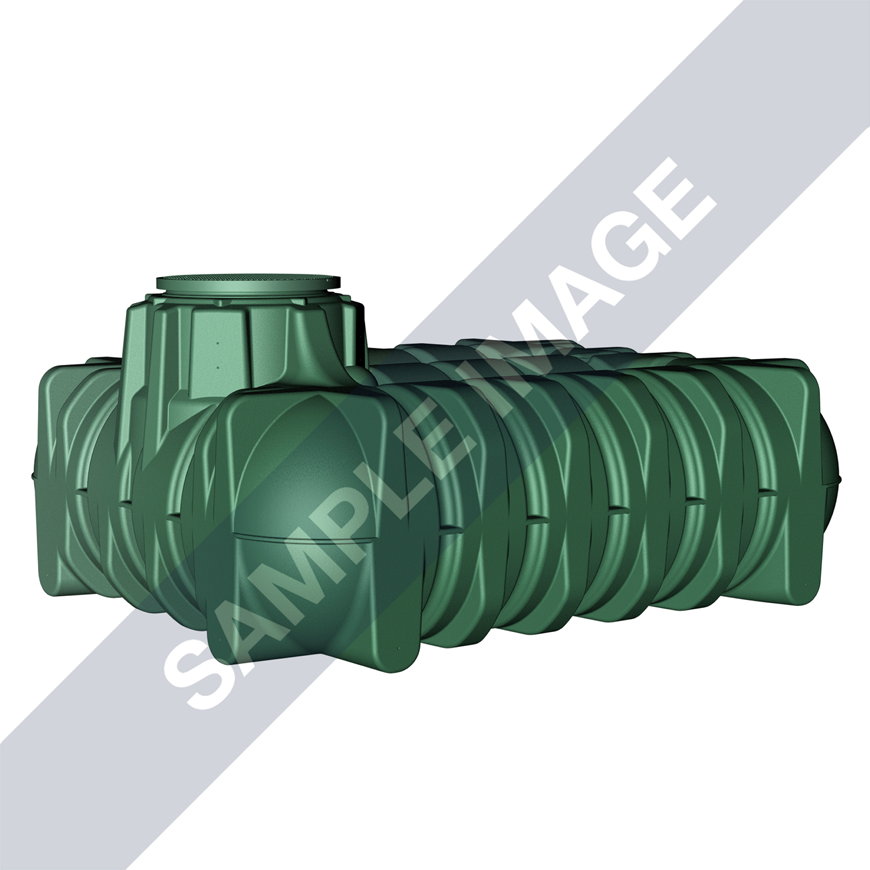 Garantia Li-Lo regenwatertank, 7500 liter, 360 x 225 x 156,5 cm, ondergronds