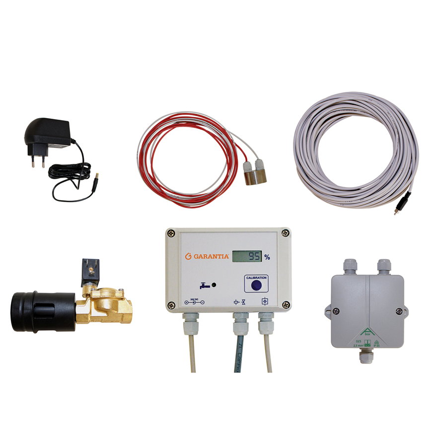 Garantia vulautomaat, automatisch, inclusief datakabel 20 m, sensor en aansluiting op drinkwater 