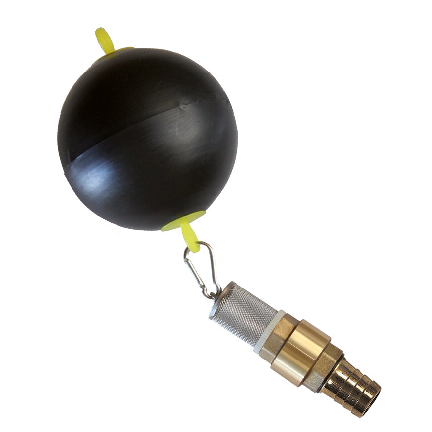 Garantia vlotterbal met zuigaansluiting, 1" aansluiting 