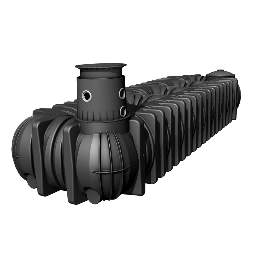Platin XXL regenwatertank, 30.000 liter, 1426,5 x 225 x 191 cm, ondergronds 