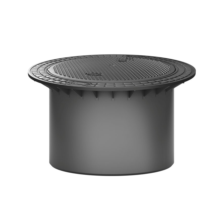 Platin opzetschacht voor Platin regenwatertank, incl. deksel, d = 85 cm, h = 47,5 cm 