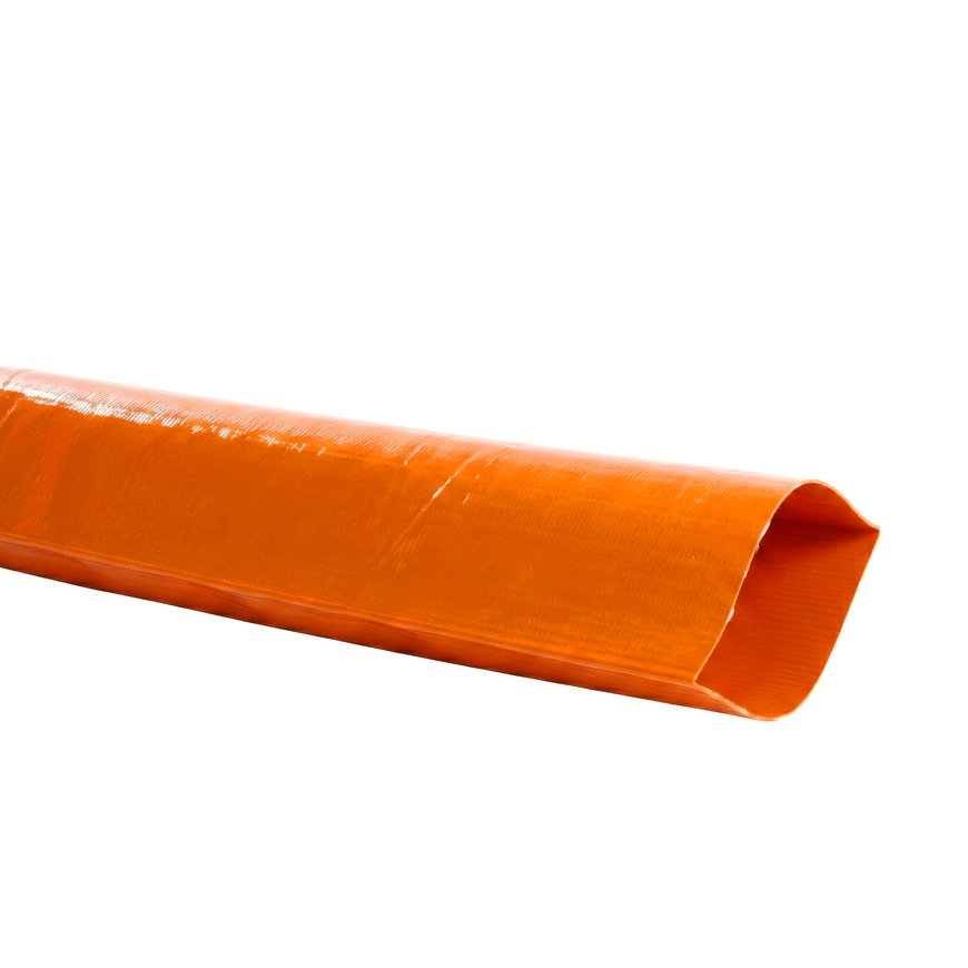 Parsch persslang / sleepslang, tpu, plat oprolbaar, oranje, 102 x 109 mm, l = 100 m