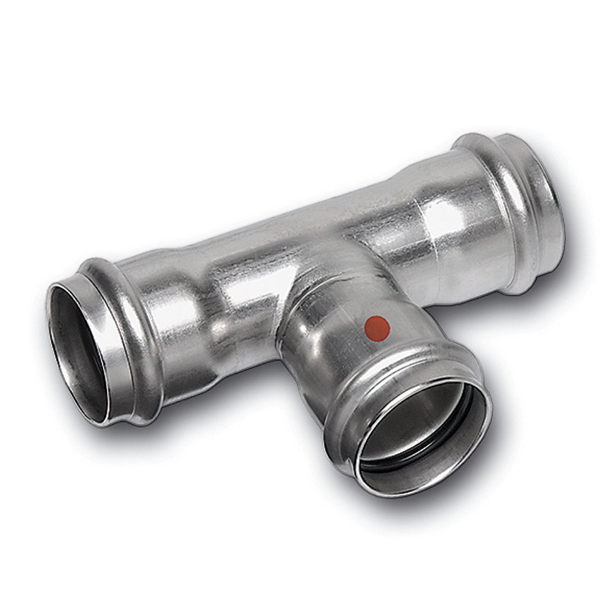 Sanha NiroTherm verloop T-stuk 90°, 3x pers, 18 x 15 x 18 mm