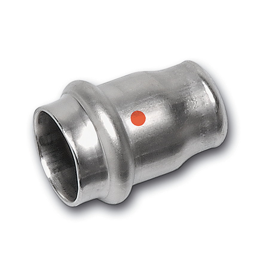 Sanha NiroTherm eindstuk, 1x pers, 15 mm