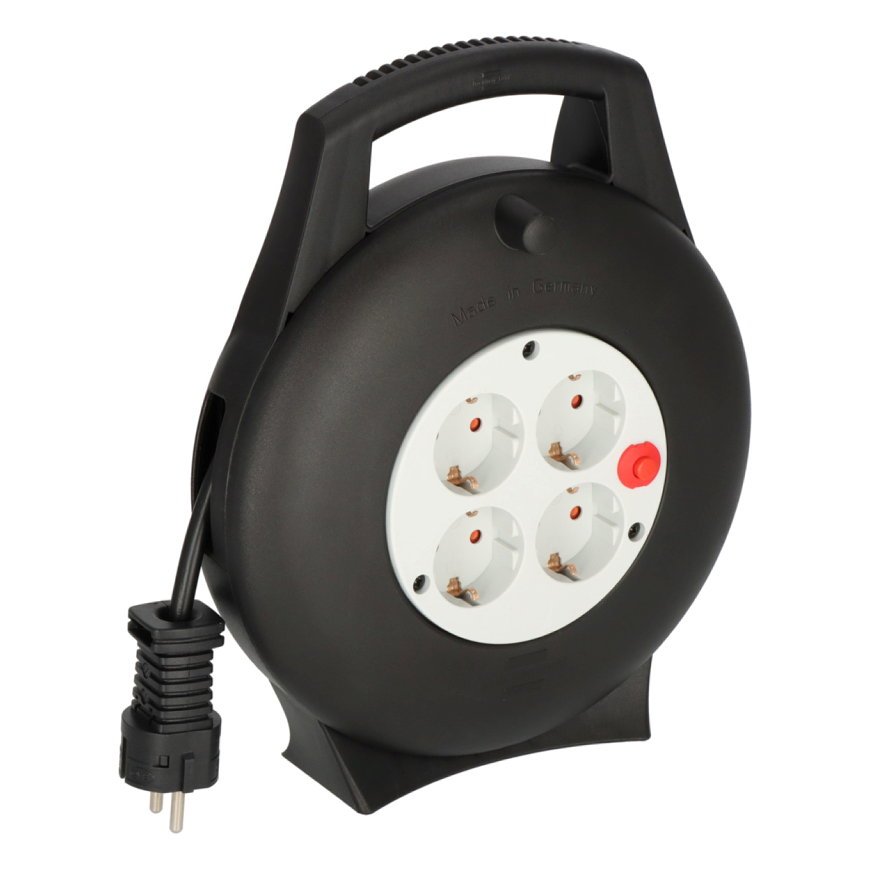 Brennenstuhl kabelhaspel, type Vario Line, 4 wcd, H05VV-F, 3 x 1,5 mm, l = 10 m 