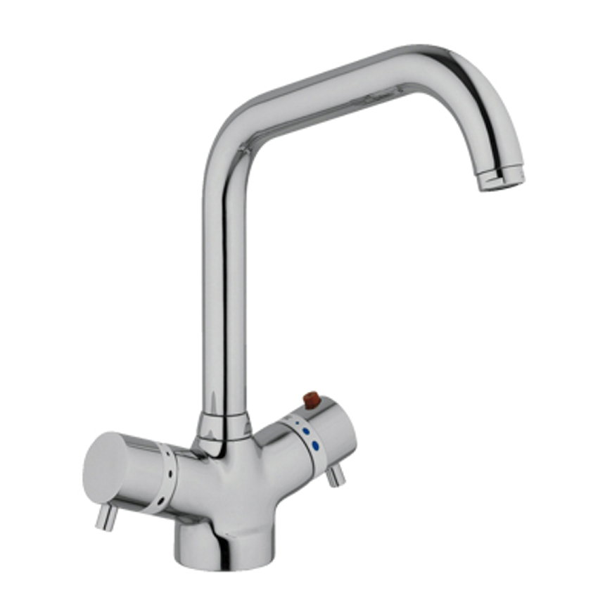 Rada thermostaatkraan, type 9006, 3/8", chroom, 1-gats 