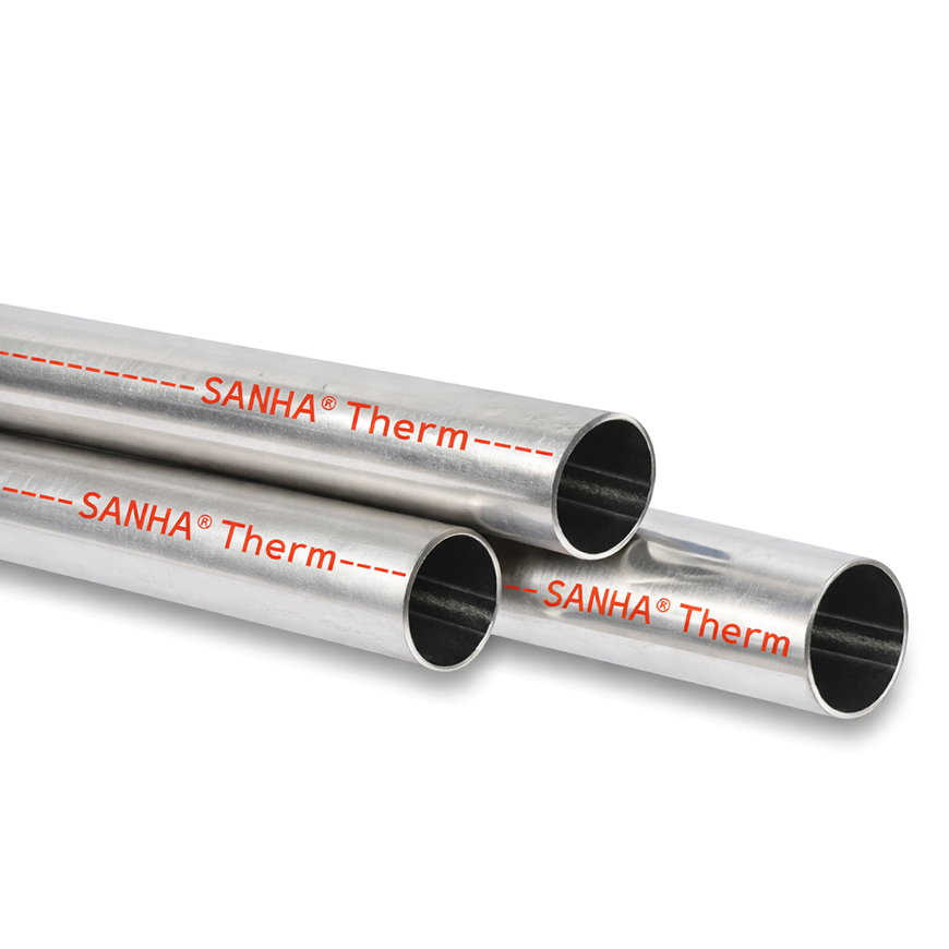 Sanha-Therm buis, staal, l = 1 m, 15 x 1,2 mm 