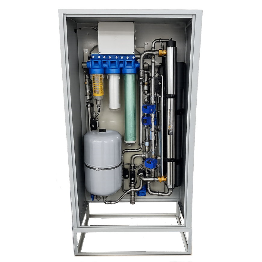 Drop2Drink waterzuiveringssysteem, V4, met omkasting, 30L/min