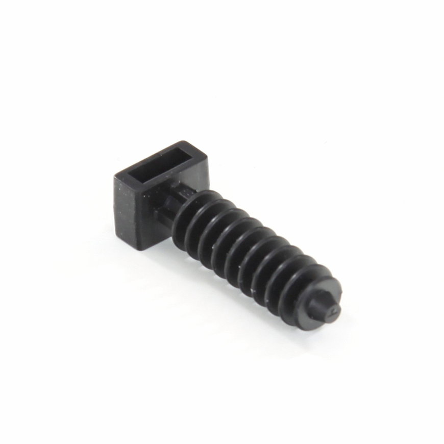 SapiSelco Wandd&uuml;bel f&uuml;r Kabelbinder, schwarz, l = 43 mm, b = 10 mm, Beutel &agrave; 100 St&uuml;ck 