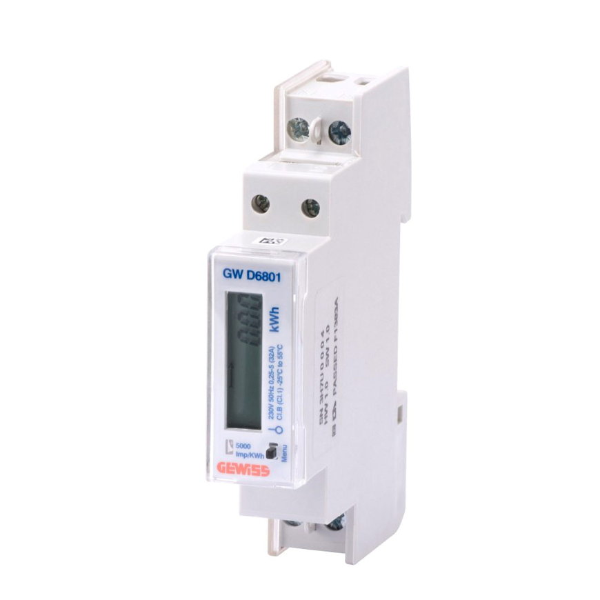 kWh meter, digitaal, WHZ1, 1 fase 5 - 40 A, MID, LC-Display