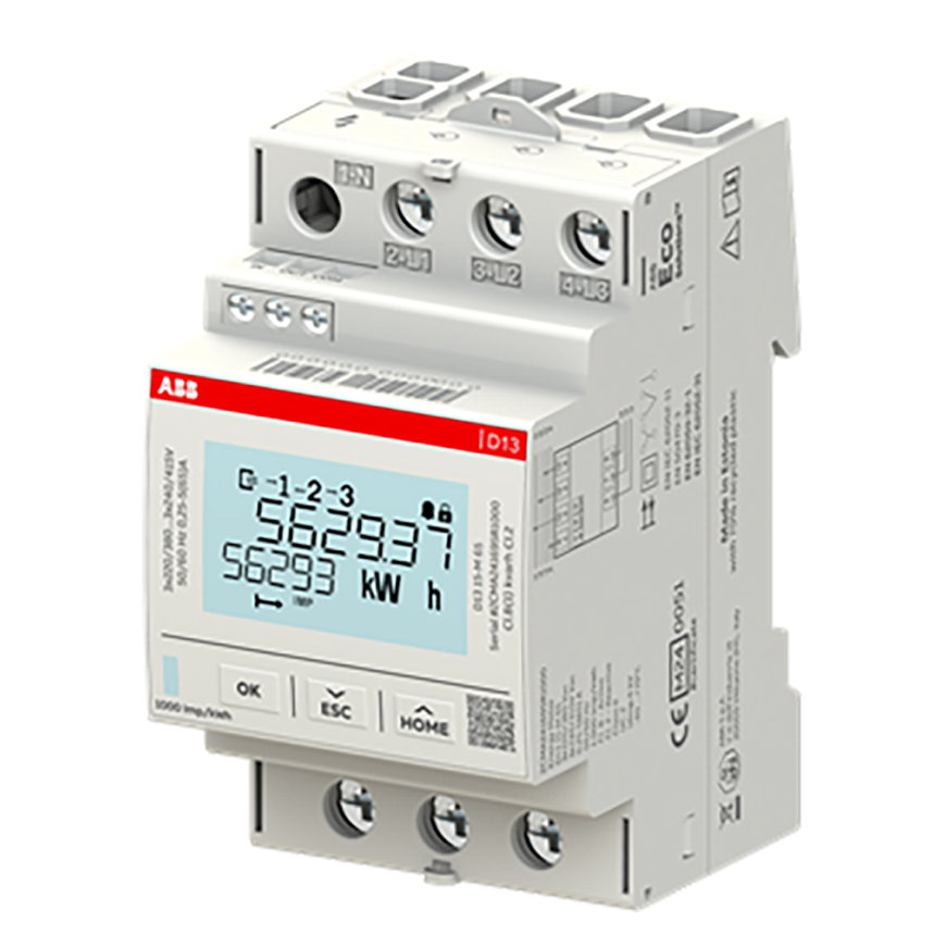 Energiemeter, type D13 15-M 65, 3 direct 65 A 