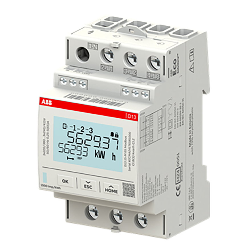 Energiemeter MID, type D13 15-M 65 Modbus, 3 fase direct 65 A 