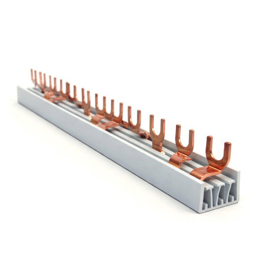 Gewiss kamrail, 2x 4P voor aardlekschakelaar, aardlekautomaat en installatieautomaat, 8 mod, grijs