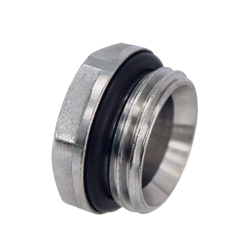 Radiatorstop, messing vernikkeld, epdm o-ring, buitendraad, &frac12;" 