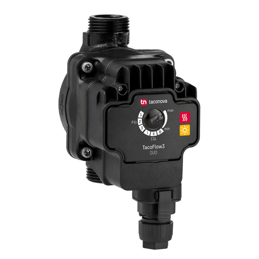 Watts circulatiepomp, TacoFlow3 DUO (Solar), type 15-60/130 M/M, 1”