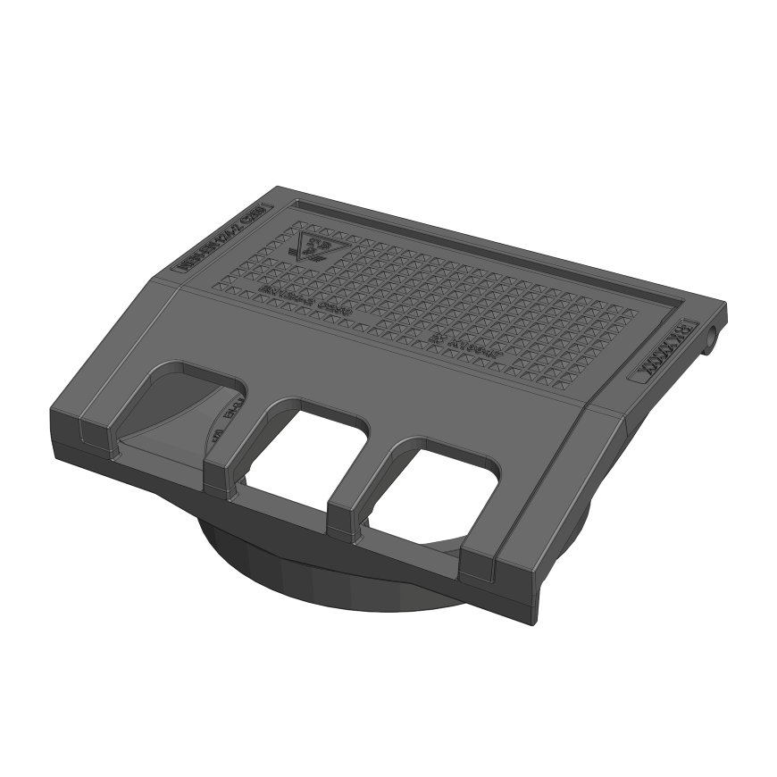 Trottoirkolk kop, type BST 3545/16, gietijzer, C250, 350 x 450 mm 