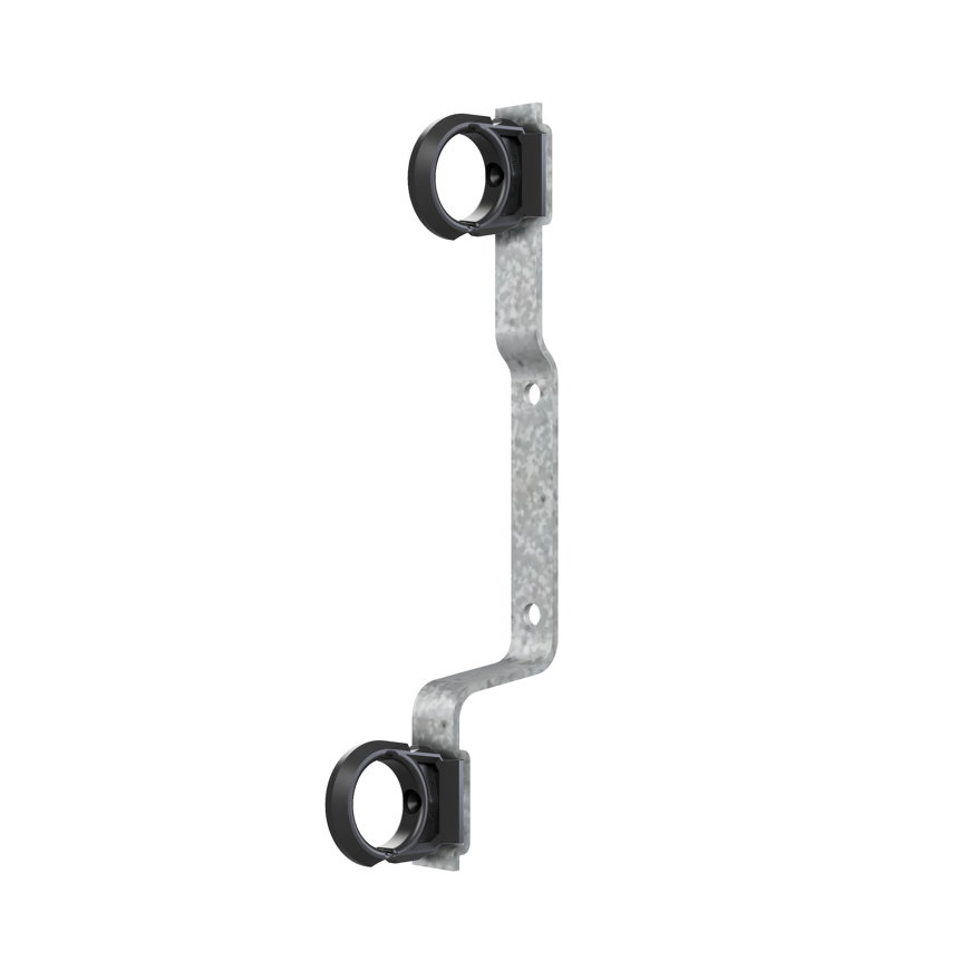 Henco montagebeugel met clips voor Pro-Flow Manifold, 250 mm 