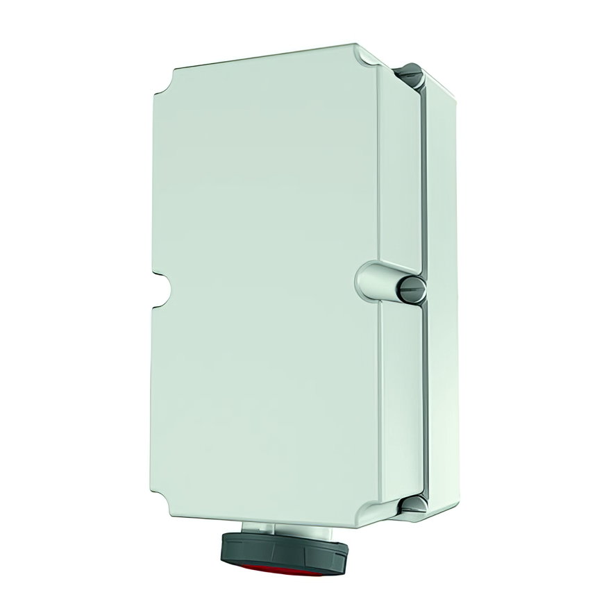Mennekes CEE wandcontactdoos, opbouw, 400 V, 5-polig, 125 A, IP67 