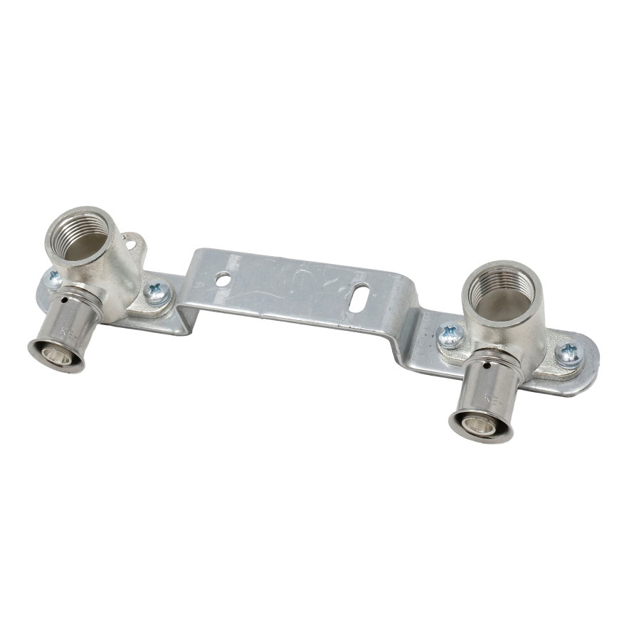 Ke Kelit Kelox Ultrax muurplaatbeugel, messing, pers x binnendraad, 16 mm x &frac12;", 150 mm 