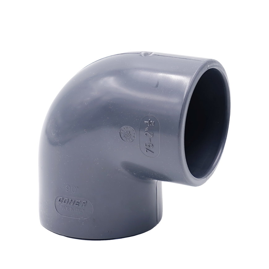 Comer knie 90°, pvc-u, 2x inwendig lijm, 16 mm