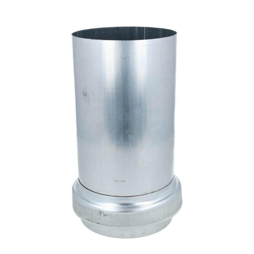Hwa schuifstuk, voor riolering, zink, 100 mm 