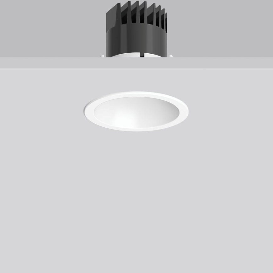 RZB led downlight, inbouw, LEVIDO round, 7,5 - 12 W, 3000 K, wit, fase dimbaar 