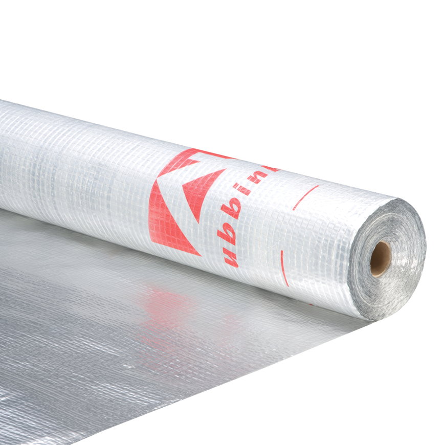 Ubbink dampdichte folie, Multibar, aluminium, gewapend, b = 1,5 mm, l = 50 m