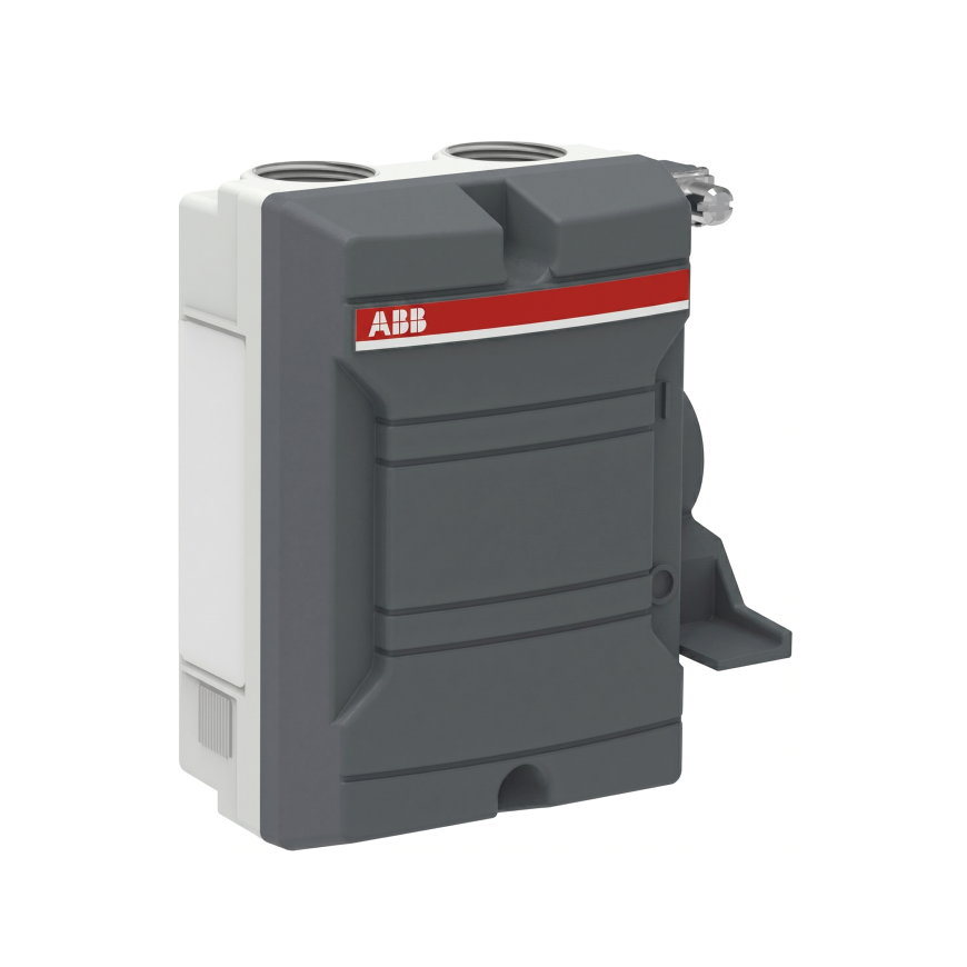 ABB PV werkschakelaar, 2-polig, 25 A, met externe aardeklem, 230 V, AC-23, 16 A, 2,2 kW
