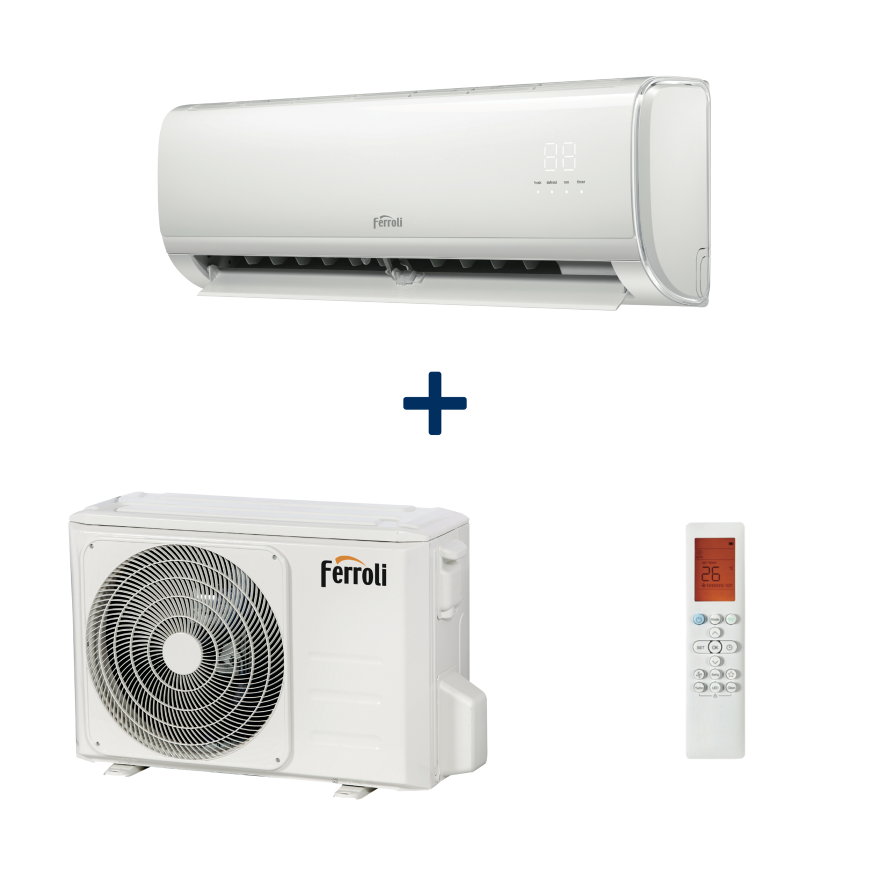 Ferroli aircoset binnen- en buitenunit, type Giada 9
