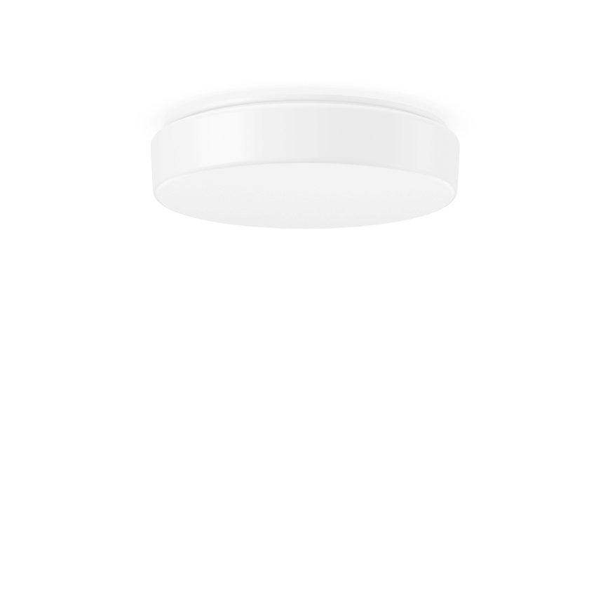 RZB led plafond- /wandarmatuur, opbouw, FLAT POLYMERO R, 6,2 - 19 W, 3000 / 4000 K, wit, aan / uit 