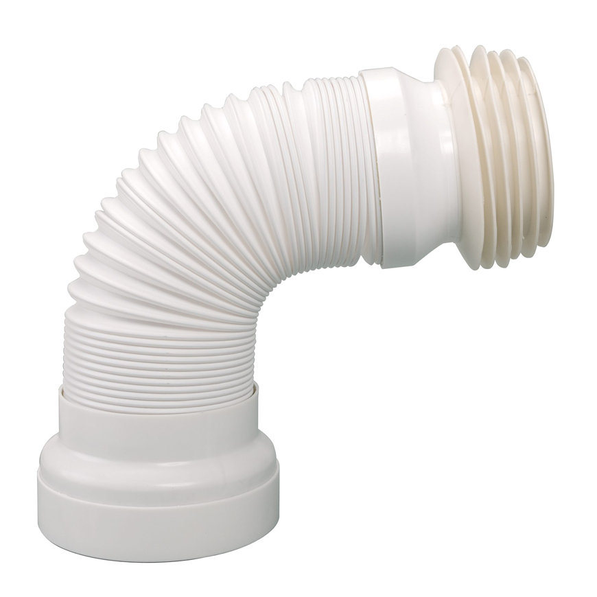 Airfit WC-Anschlussrohr, flexibel, L = 275–500 mm, 98–105 mm 