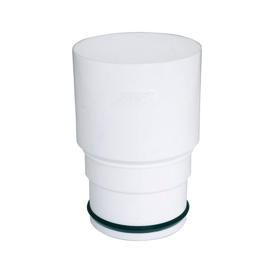 Airfit trechtersifon, spie x verjongd spie, wit, 50/110/125 x 110 mm 